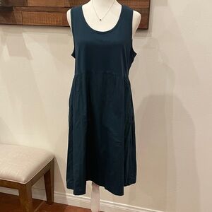 J. Jill Midnight Blue Sleeveless Midi Dress